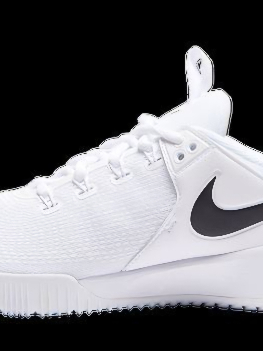 Nike Women's Zoom HyperAce 2 Volleyball Shoes - White/Black